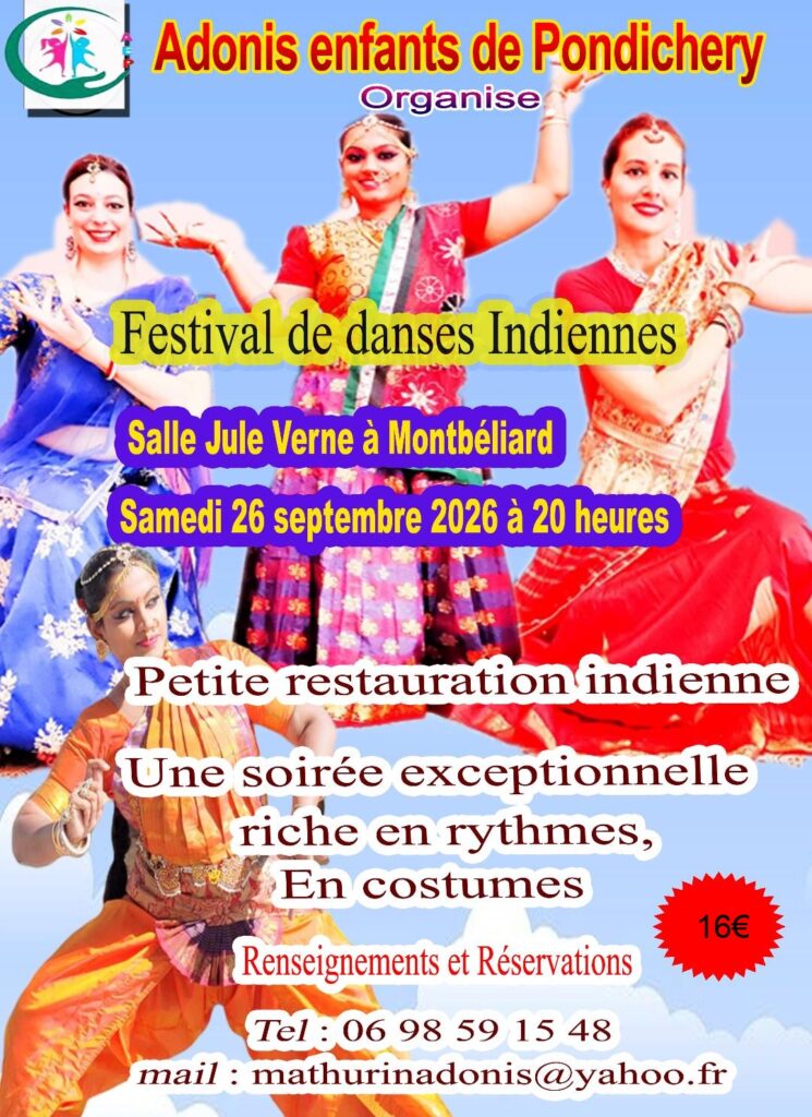 FLYER DANSES INDIENNES 26 septembre 2026